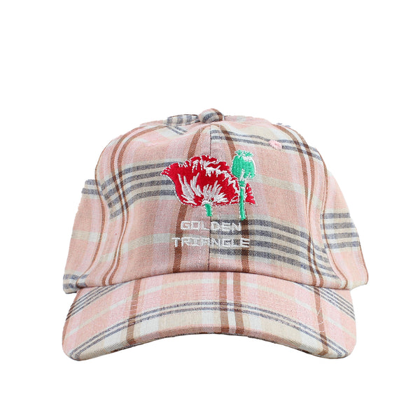 Den Souvenir - Golden Triangle Cap - Salmon Tartan