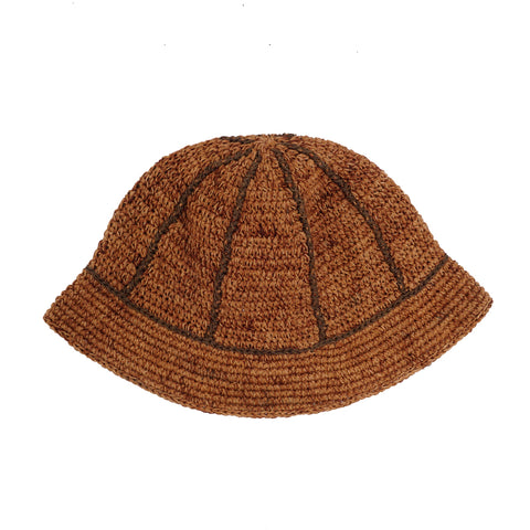 Sexhippies - Crocheted Bucket Hat - Royal/Brown – alterior