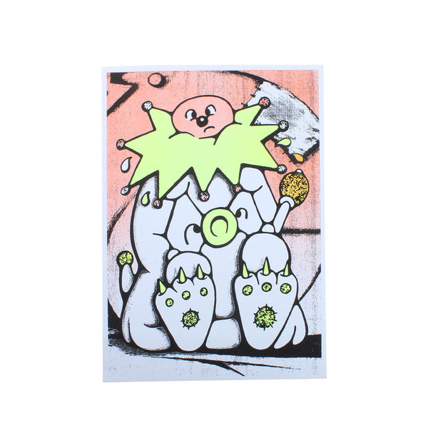 Den Souvenir & Kyle Thomas - Chickabee Risograph Print