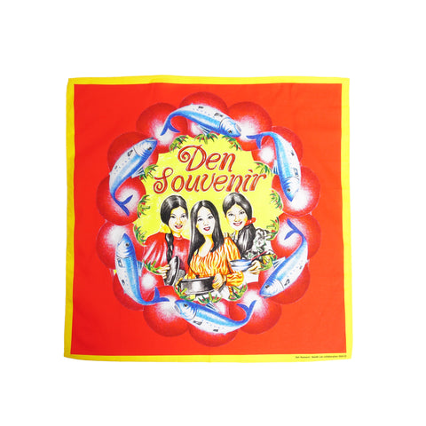 Den Souvenir - Sardine Bandana - Red