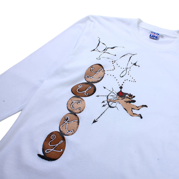 Den Souvenir - Luck Egg L/S T-shirt - White