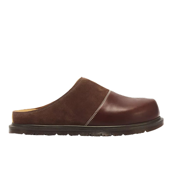 Dr. Martens - San Patchwork Mule - Butterscotch/Dark Brown