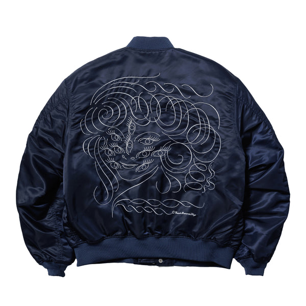 Ecstatic Research - Bomber Jacket - Navy