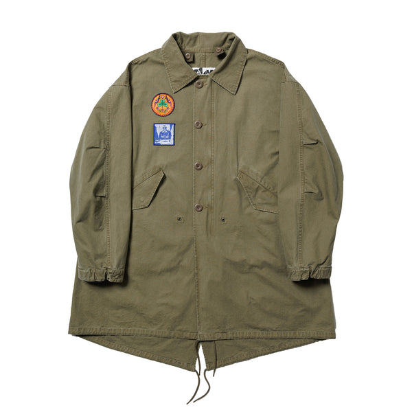 Ecstatic Research - Fishtail Trench Coat - OD