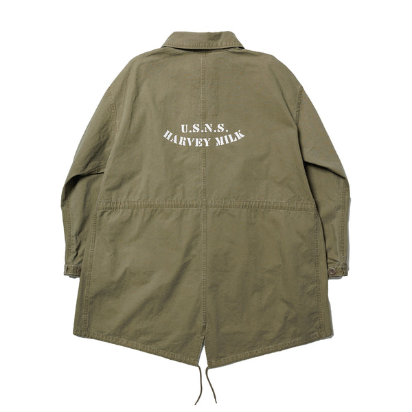 Ecstatic Research - Fishtail Trench Coat - OD