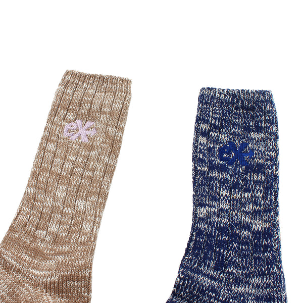 Ecstatic Research - EX Socks - Beige & Navy