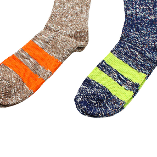 Ecstatic Research - EX Socks - Beige & Navy