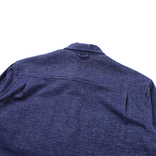 Fillosophy - Work Shirt - Navy Brushed Cotton Twill