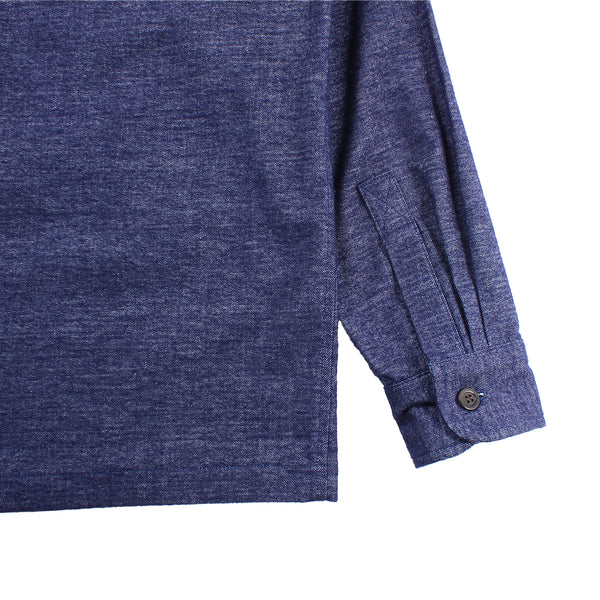 Fillosophy - Work Shirt - Navy Brushed Cotton Twill