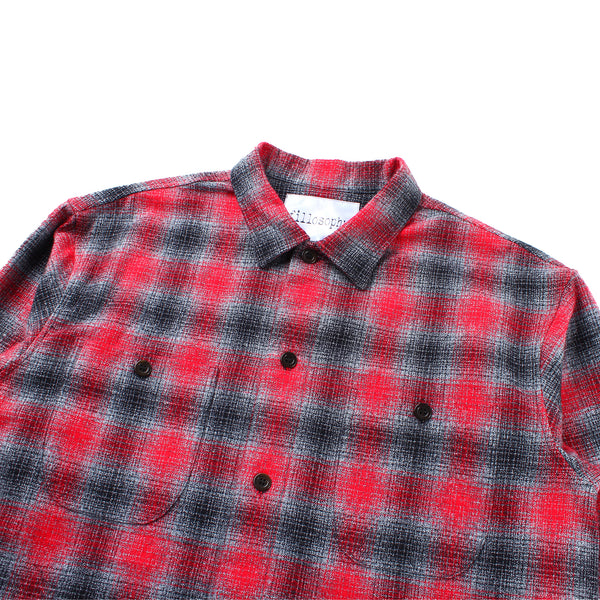 Fillosophy - Work Shirt - Black/Red Shadow Plaid