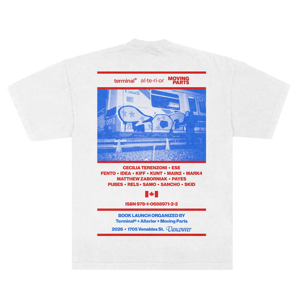 Terminal Degree + Alterior + Moving Parts - Full Auto T-shirt - White
