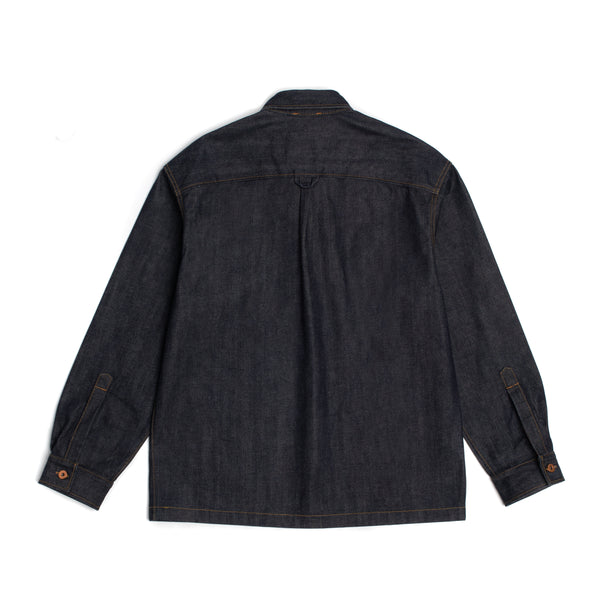 Commonside - Selvedge Denim Popover Shirt - Indigo