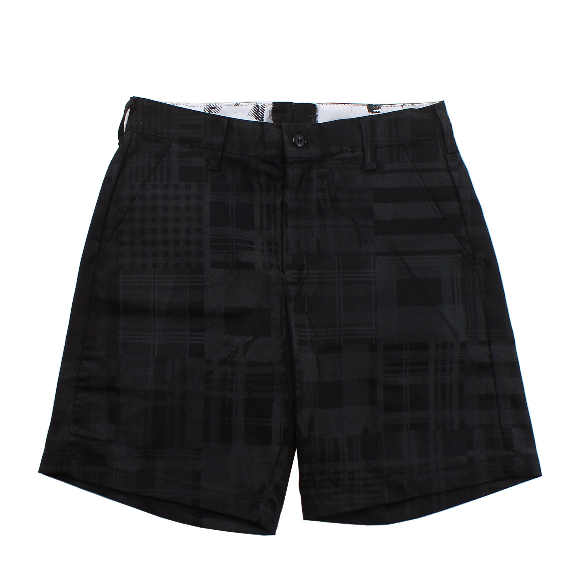 Geek Out Store - Reflective Plaid Shorts - Black - Large