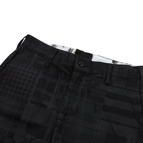 Geek Out Store - Reflective Plaid Shorts - Black - Large