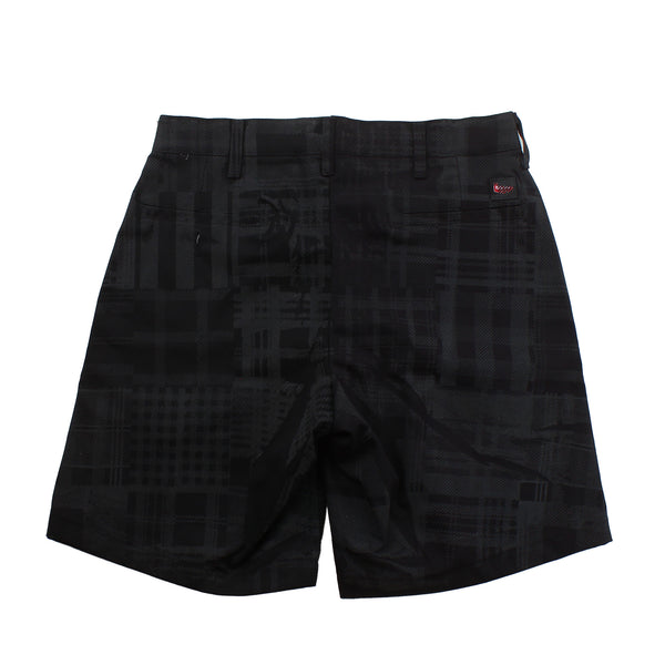 Geek Out Store - Reflective Plaid Shorts - Black - Large