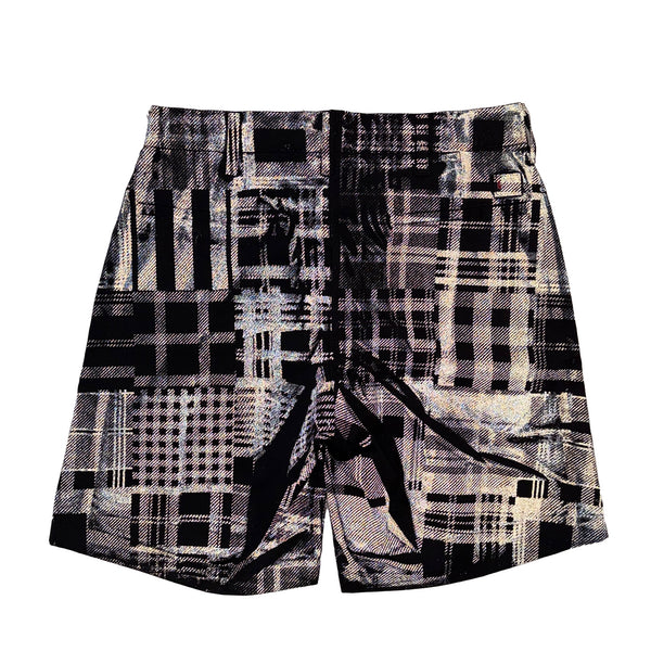 Geek Out Store - Reflective Plaid Shorts - Black - Large
