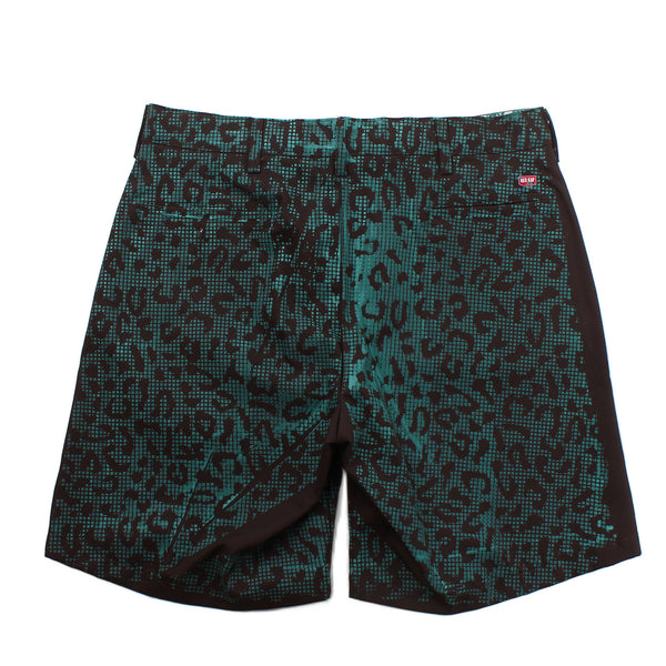 Geek Out Store - Reflective Leopard Shorts - Brown - XX-Large