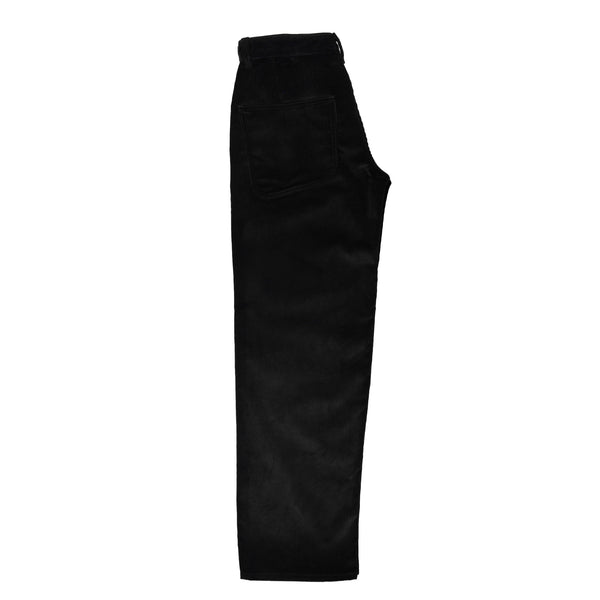 James Coward & Alterior - Wide Trouser - Black Italian 8 Wale Corduroy