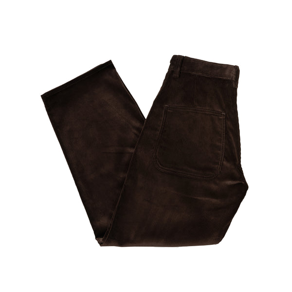 James Coward & Alterior - Wide Trouser - Brown Italian 8 Wale Corduroy