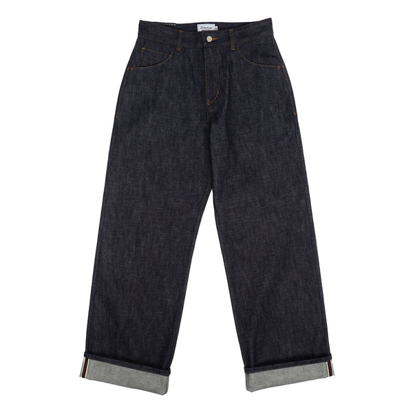 Alterior - Heavy Japanese Denim Wide Trouser - Indigo