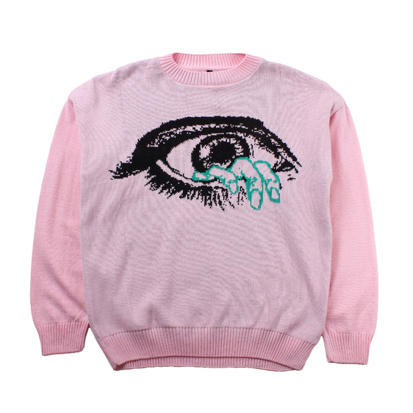 Alien Libros & Co - La Escabrosa Jacquard Sweater - Pink/Navy