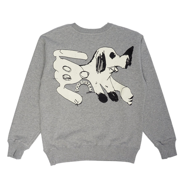 Russell Maurice & Leomi Sadler "Dog System" Crewneck - Grey