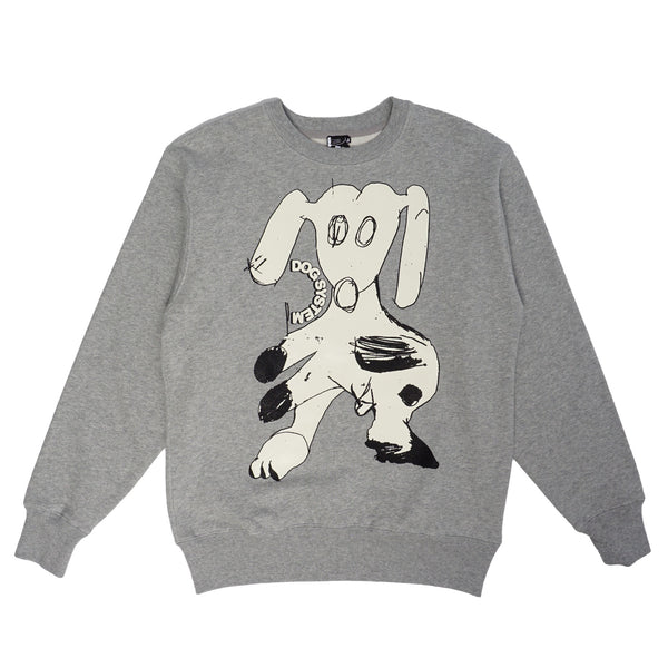 Russell Maurice & Leomi Sadler "Dog System" Crewneck - Grey