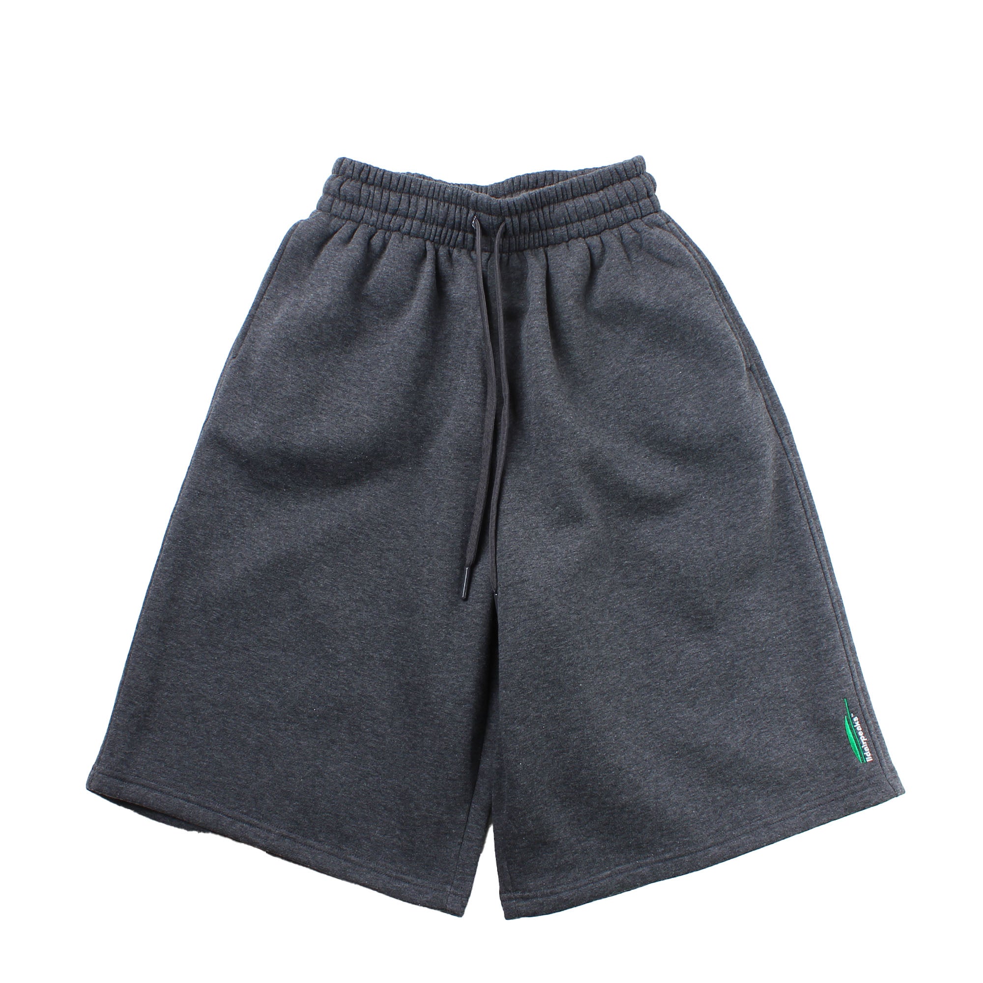 Lidairpeaks - Emb Baggy Shorts - Charcoal