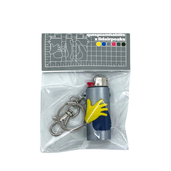 Lidairpeaks x Quispiamhabilis - QHLP Lighter Case - Silver & Green