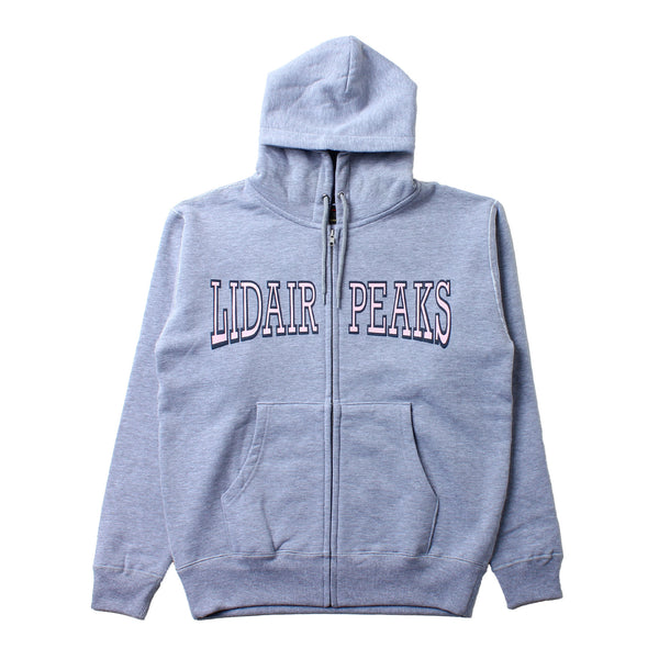 Lidairpeaks - College Logo Zip Hoodie - Grey Heather