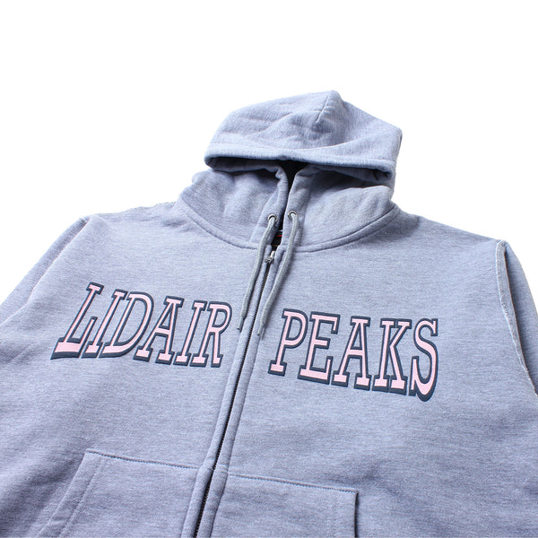 Lidairpeaks - College Logo Zip Hoodie - Grey Heather
