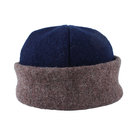 LLOYD / ALTERIOR - Wool Toque - Navy/Brown