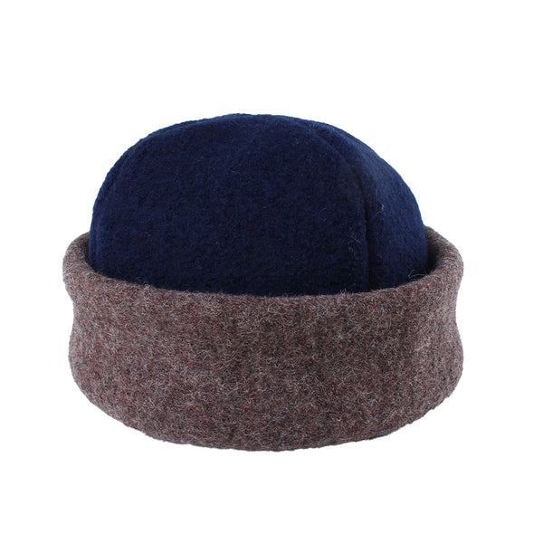 LLOYD / ALTERIOR - Wool Toque - Navy/Brown