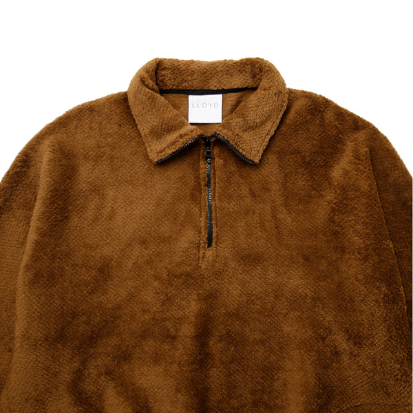LLOYD / Alterior - Fleece Half-Zip Pullover - Shelter Brown
