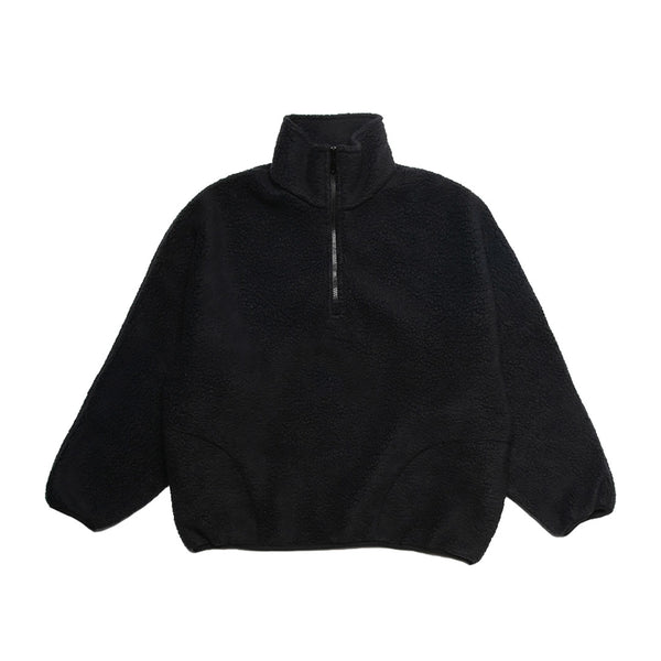 LLOYD - Fleece Half-Zip Pullover - Black