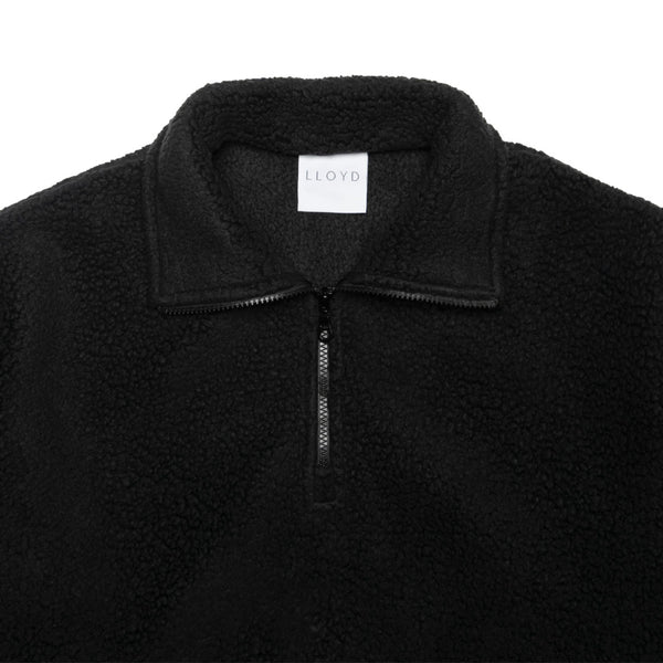 LLOYD - Fleece Half-Zip Pullover - Black