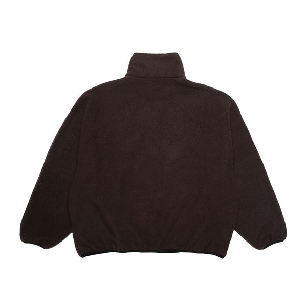 LLOYD - Fleece Half-Zip Pullover - Brown