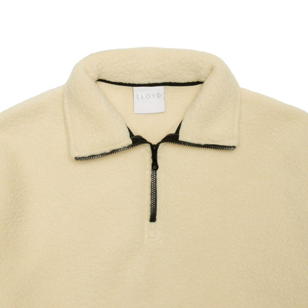 LLOYD - Fleece Half-Zip Pullover - Butter
