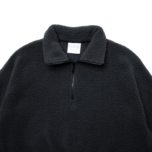 LLOYD - Fleece Half-Zip Pullover - Charcoal