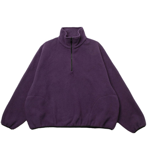 LLOYD - Fleece Half-Zip Pullover - Aubergine
