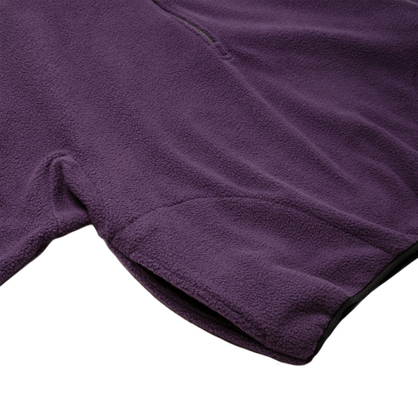 LLOYD - Fleece Half-Zip Pullover - Aubergine