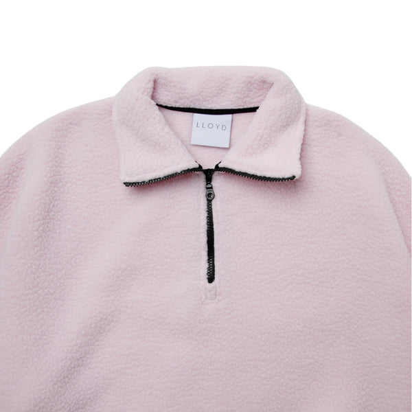 LLOYD - Fleece Half-Zip Pullover - Romi Pink