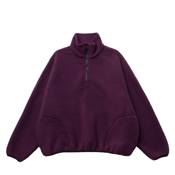 LLOYD - Fleece Half-Zip Pullover - Plum