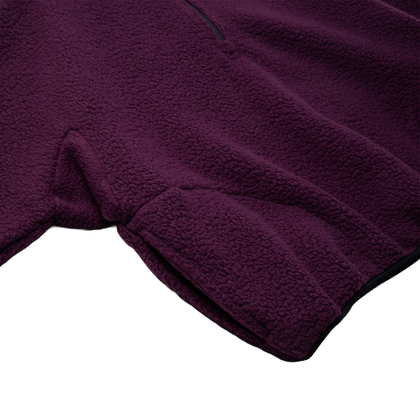 LLOYD - Fleece Half-Zip Pullover - Plum