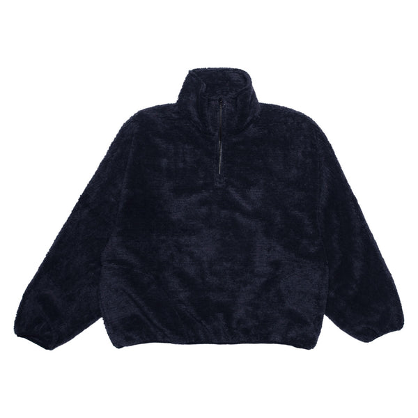 LLOYD - Terry Half-Zip Pullover - Navy