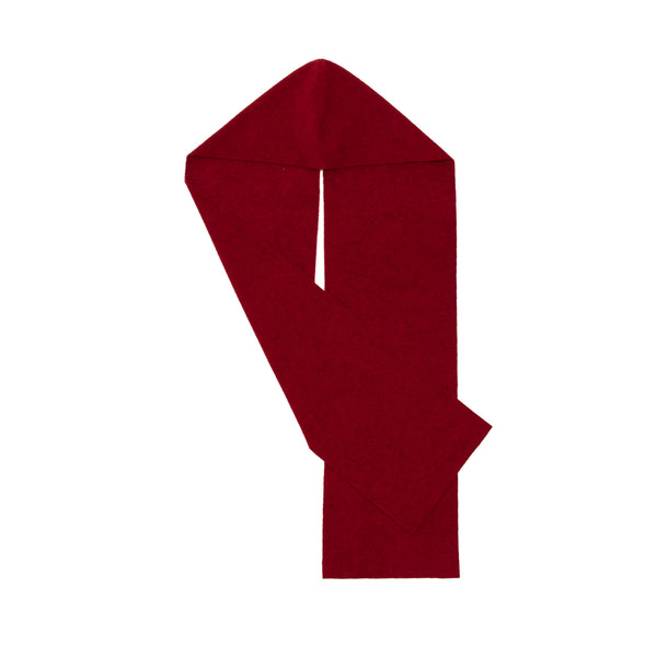 LLOYD - Hooded Scarf - Ruby