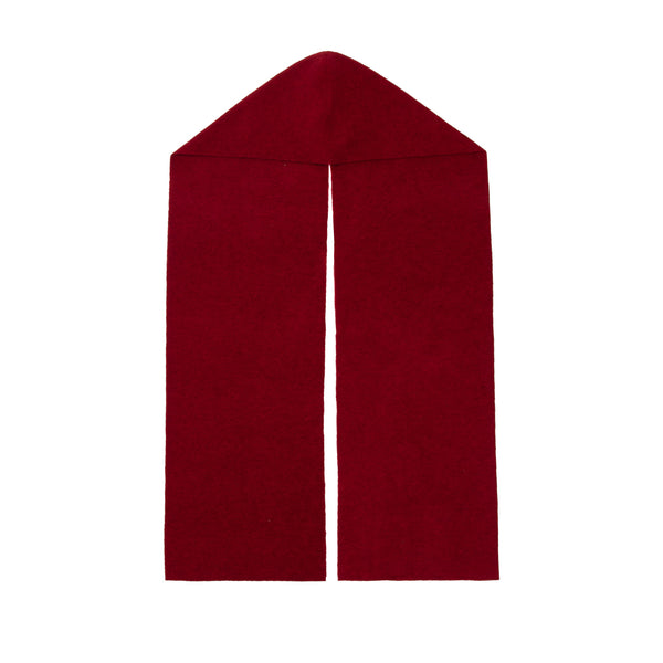 LLOYD - Hooded Scarf - Ruby