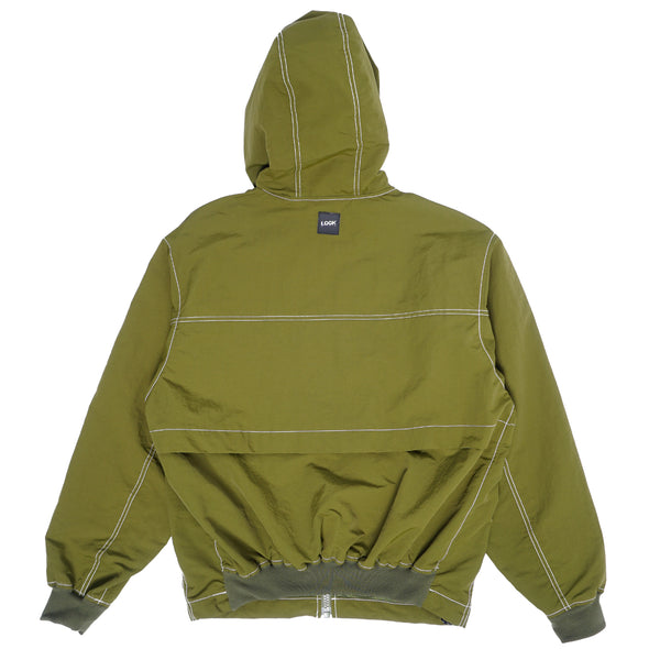 LQQK Studio - Nylon Moto Jacket   Olive