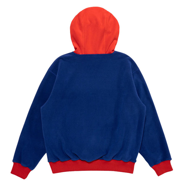 LQQK Studio - Polar Fleece Hoodie - Blue/Red