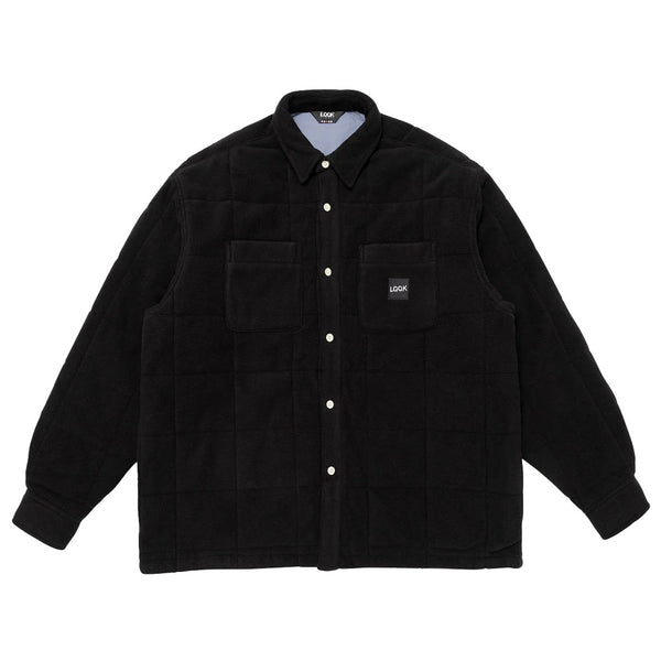 LQQK Studio - Quilted Button Down Shirt - Black